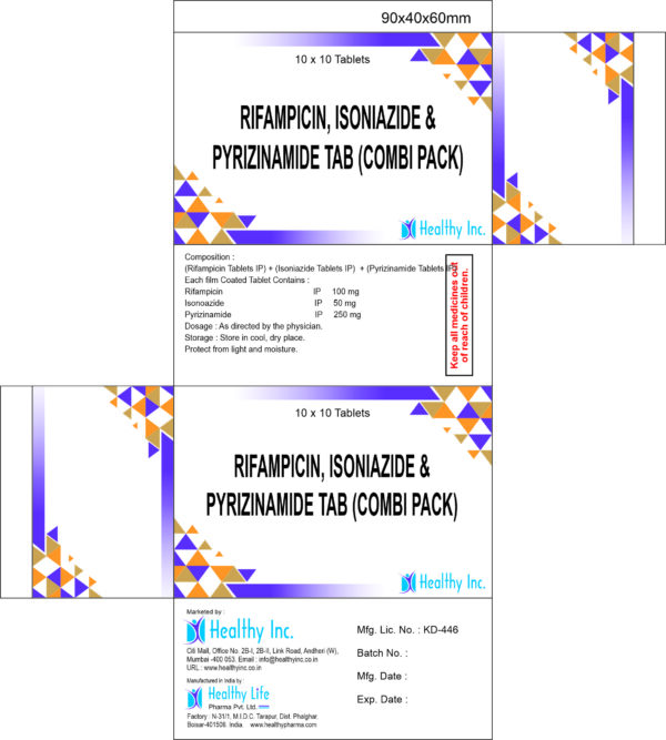 Rifampicin Isoniazide Pyrizinamide Tablets - Image 2