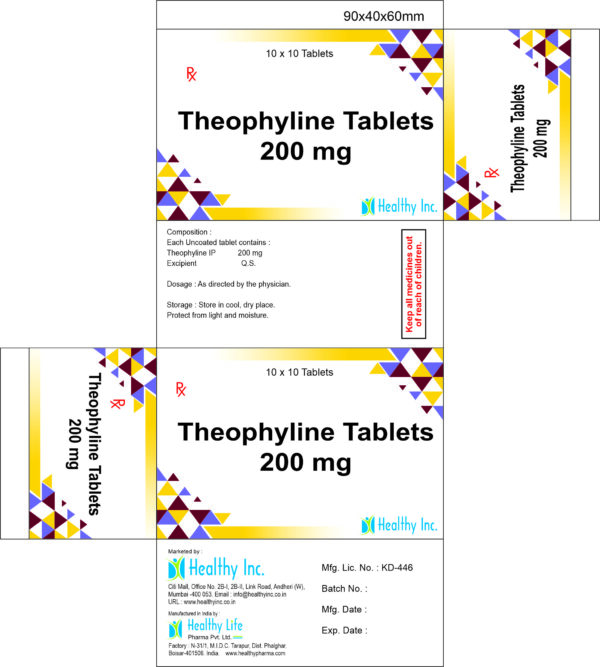 Theophylline Tablets , थियोफ़िलाइन गोलियाँ , comprimidos de teofilina , Comprimés de théophylline , قرص ثيوفيلين ملغ , 茶鹼片 毫克 , comprimidos de teofilina , Таблетки теофиллина , テオフィリン錠 , suppliers India, Exporters, Wholesalers India, Distributors India, Generic Supplier ,who gmp certified manufacturer