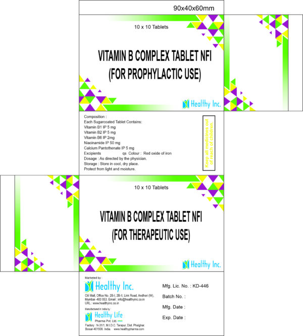 Vitamin B complex Tablets - Image 4