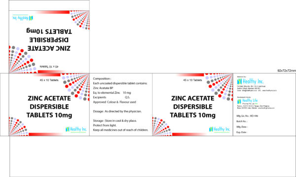 Zinc Acetate Tablets - Image 2