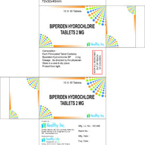 Biperiden hydrochloride Tablets