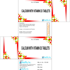 Calcium carbonate (Elemental Calcium )+Vitamin D IU