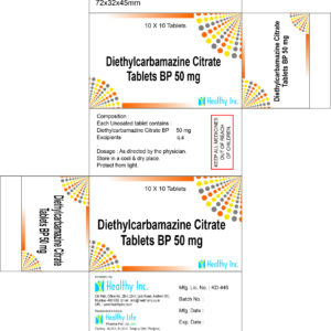 Diethyl Carbamazine Citrate Tablets