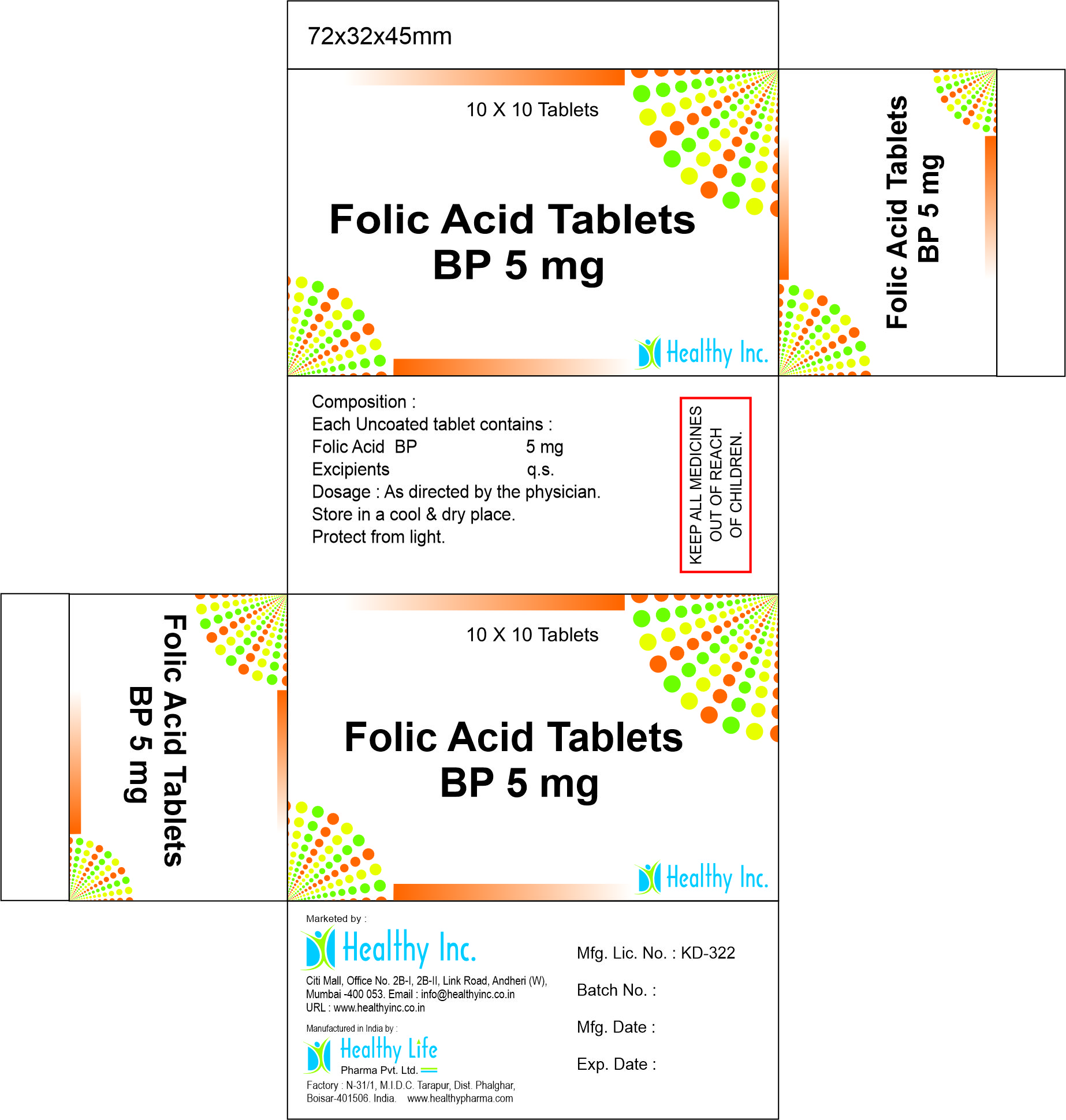 Folic Acid Tablet mcg