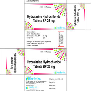 Hydralazine hydrochloride Tablets