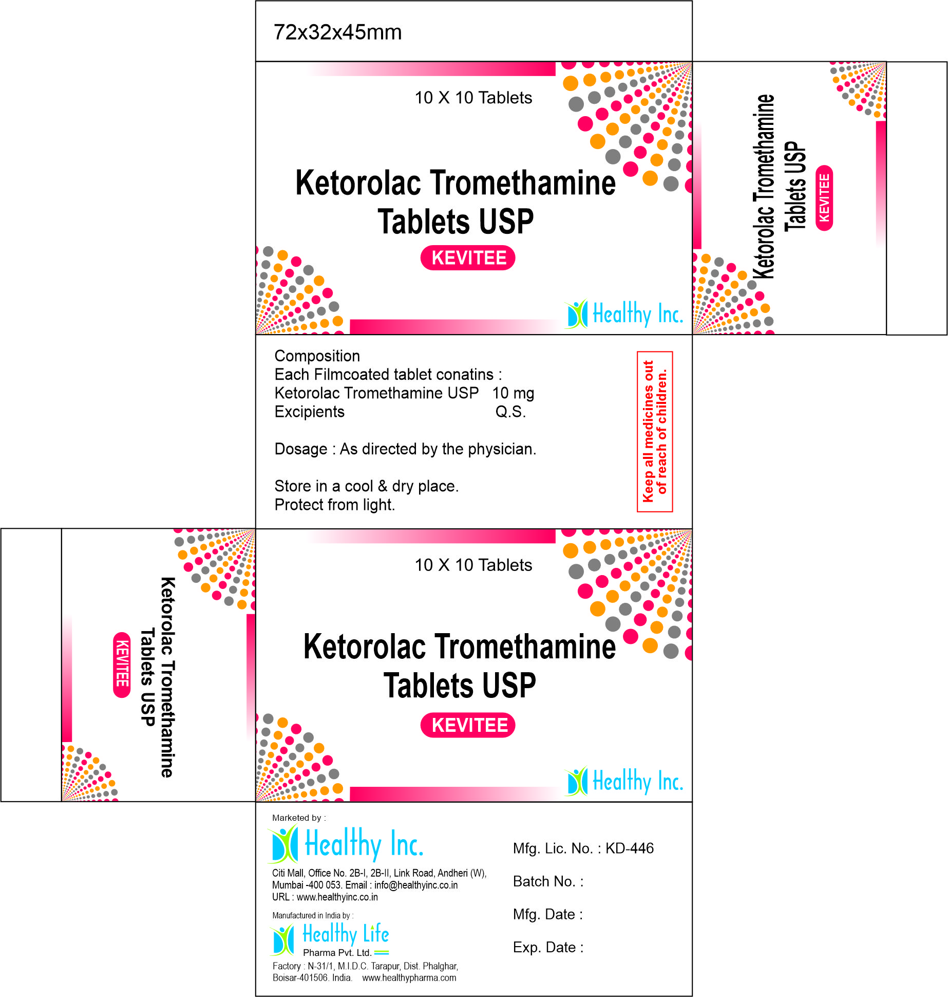 Ketorolac Tromethamine Tablets