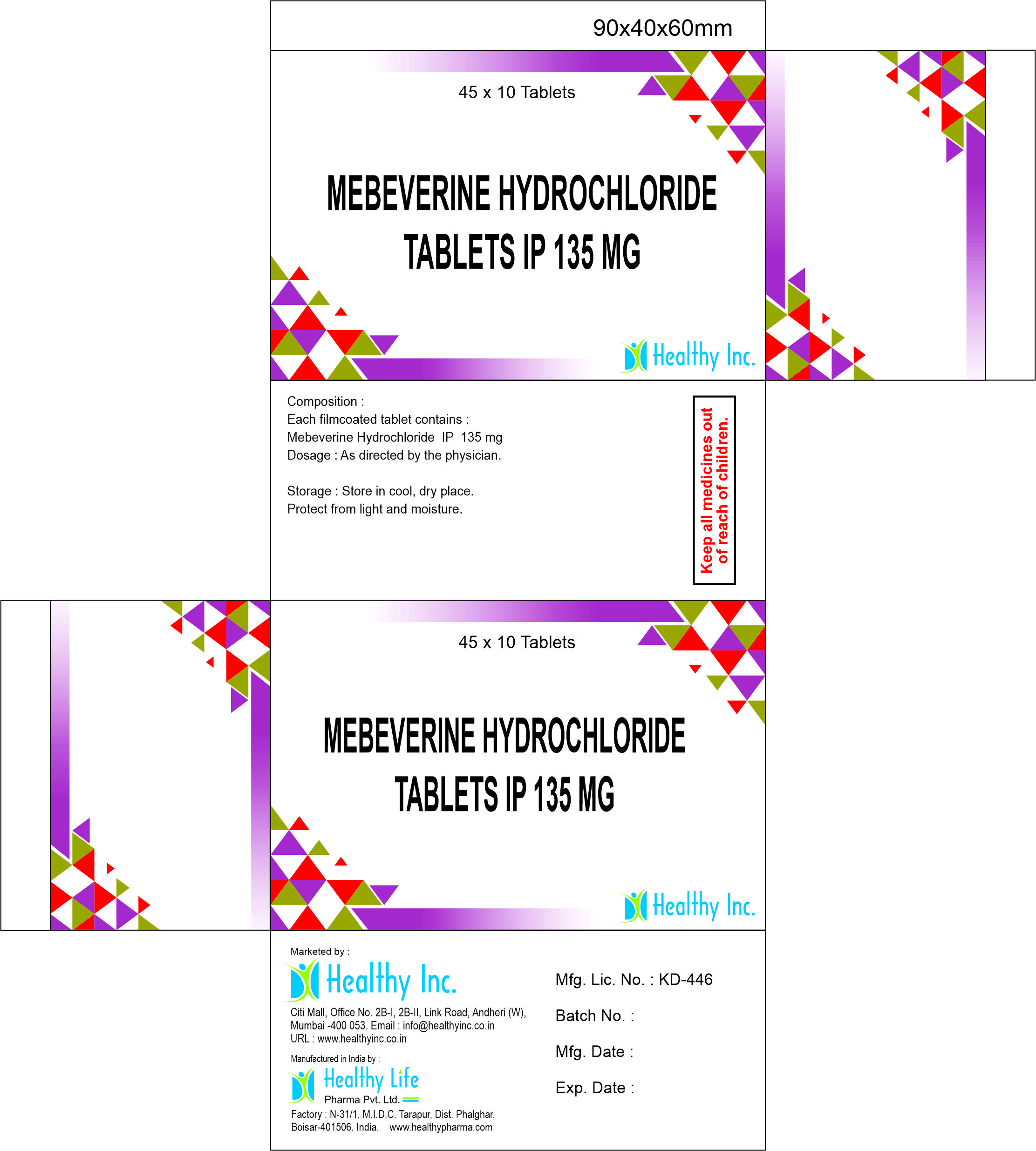 Mebeverine Hydrochloride Tablets