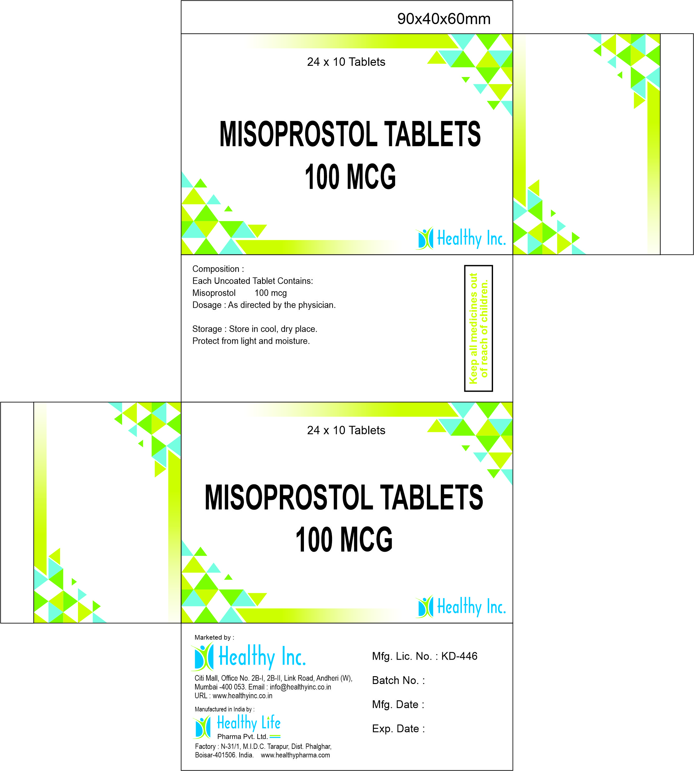 Misoprostol Tablets mcg