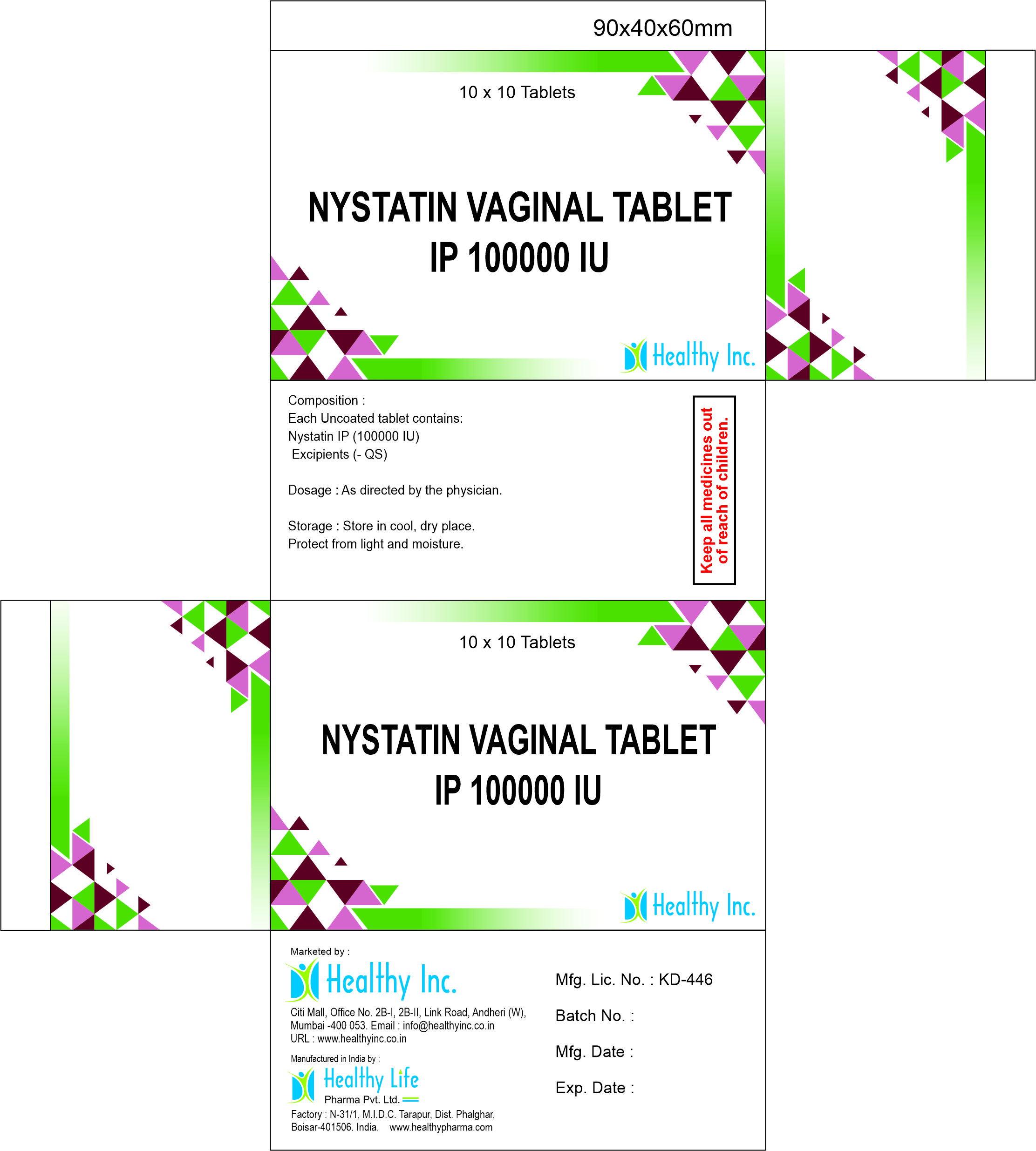 Nystatin Tablet IU (Oral Vaginal)