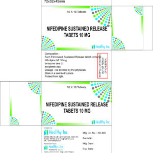 Nifedipine sustained release Tablets