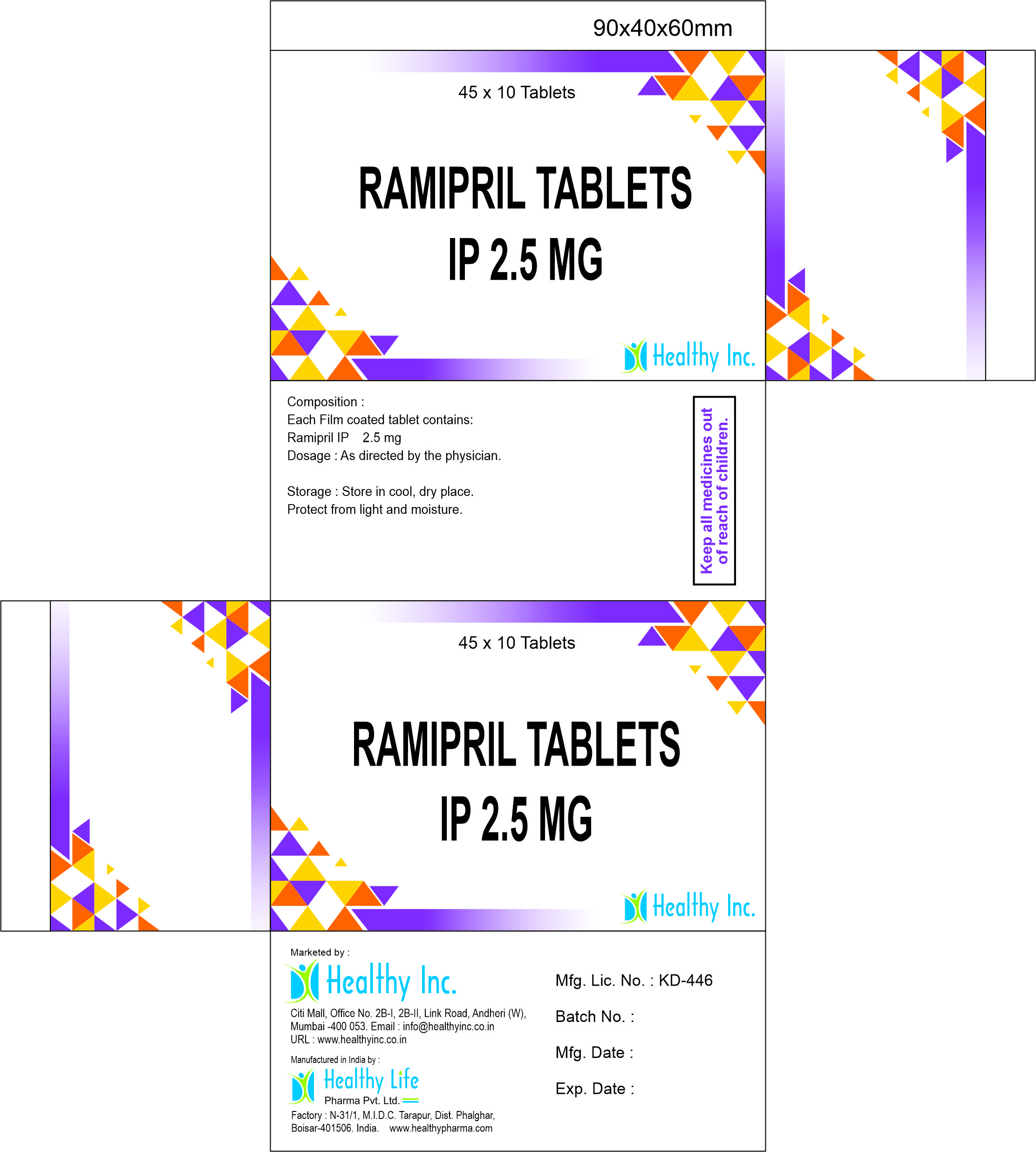 Ramipril Tablets .