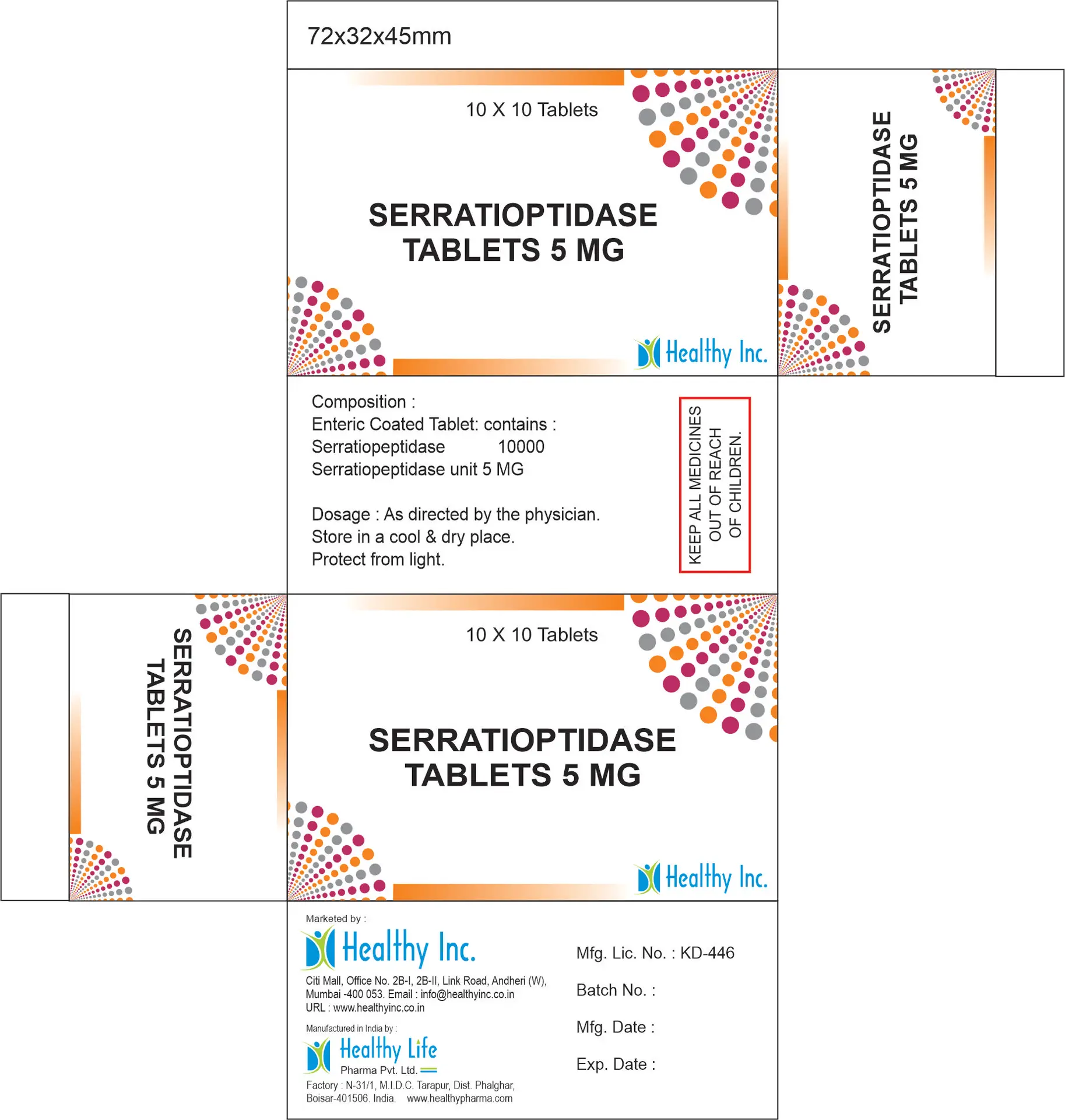 Serratiopeptidase Tablets