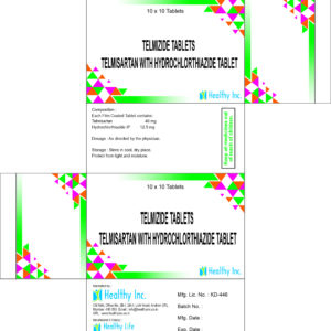 Telmisartan + hydrochlorothiazide . Tablets