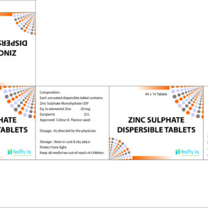 Zinc Sulfate + Oral Rehydration Salts Tablets (Combi kit)