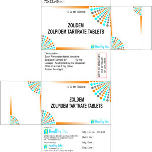 Zolpidem Tartrate Tablets