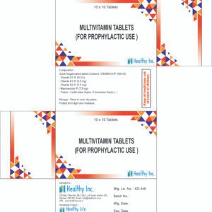 Vitamin A iu + Cholecalciferol iu + Thiamine Mononitrate vit b1 + Riboflavin vit b2 + Pyridoxine hydrochloride vit b6 + Calcium Pantothenate + Niacinamide + folic acid , Multivitamin Tablets Manufacturer, Vitamin A D3 B Complex, Prophylactic Multivitamin, Daily Health Supplement, Immunity Booster, Contract Manufacturing Nutraceuticals India, Folic Acid Tablet, Vitamin B2 Riboflavin, मल्टीविटामिन टैबलेट निर्माता, स्वास्थ्य पूरक, विटामिन ए डी3, थर्ड पार्टी मैन्युफैक्चरिंग फार्मा, Comprimidos Multivitamínicos A D3 B-Complejo, Suplemento Diario, Inmunidad, Fabricación por Contrato Farmacéutico, Comprimés Multivitaminés A D3 Complexe B, Santé Quotidienne, Immunité, Fabrication sous contrat pharmaceutique, أقراص الفيتامينات المتعددة, فيتامين أ د3 ب المركب, مكمل غذائي, 多種維生素片, 維生素A D3 B族, 日常保健, 醫藥合約製造, Comprimidos Multivitamínicos, Saúde Diária, Complexo B, Fabricação por Contrato Farmacêutico, Мультивитамины А Д3 В-Комплекс, Витамины для иммунитета, Ежедневная добавка, Контрактное производство, マルチビタミン錠 A D3 B群, 総合ビタミン剤, 健康サプリメント, 医薬品受託製造, Suppliers India, Exporters, Wholesalers India, Distributors India, Pharma Manufacturer Mumbai, WHO GMP Certified Manufacturer.